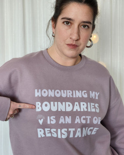 HONOURING MY BOUNDARIES SWEATSHIRT