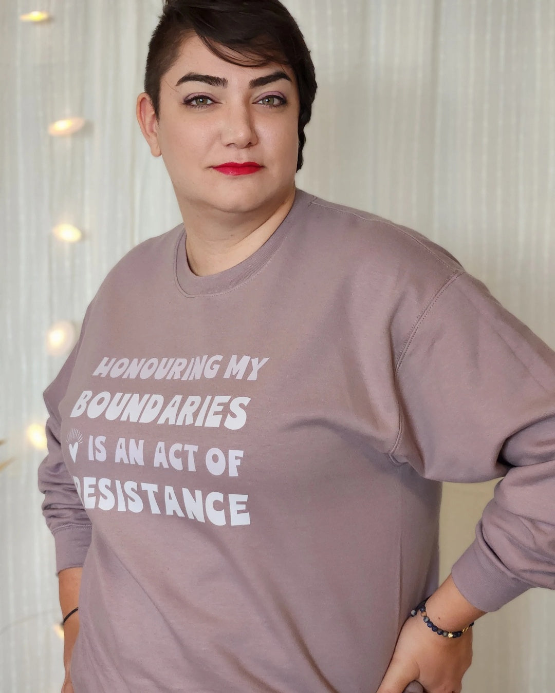 HONOURING MY BOUNDARIES SWEATSHIRT